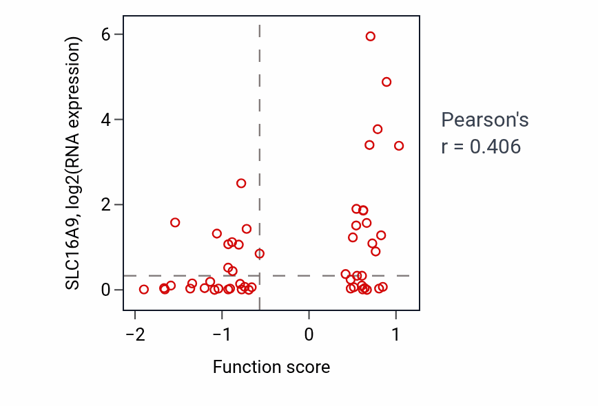 Per-sample scatter of Ketone catabolic process activity vs SLC16A9 in BLOOD_Leukemia.