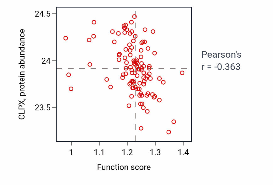 Per-sample scatter of Regulation of cell projection assembly activity vs CLPX in HNSC.